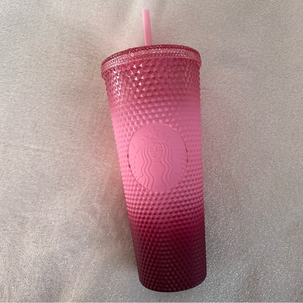 Starbucks Ombré Pink Studded Cold Cup Tumbler ✨